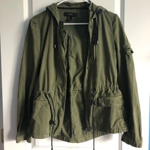 Forever 21 olive green cargo jacket!